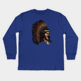 Native American Kids Long Sleeve T-Shirt